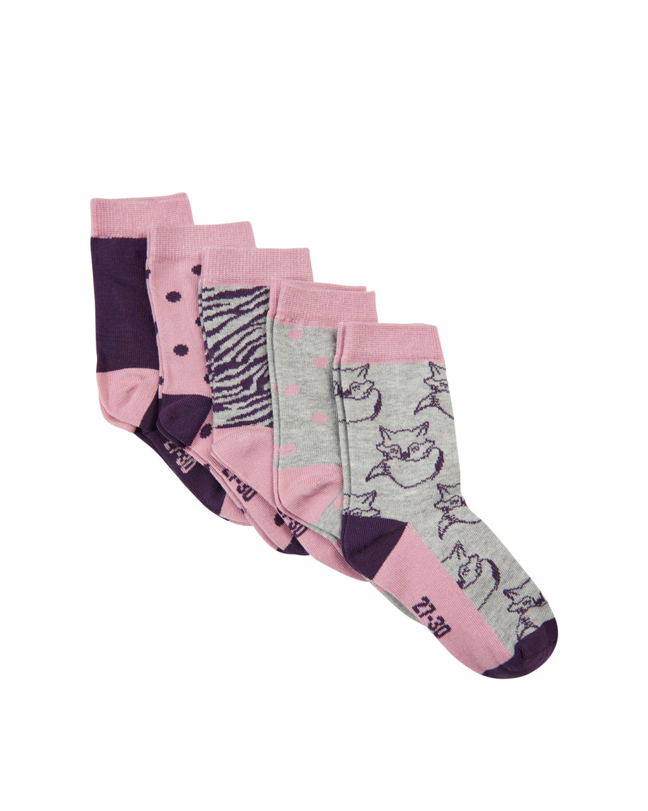 Minymo Sokker med print 5 Pak - Børn
