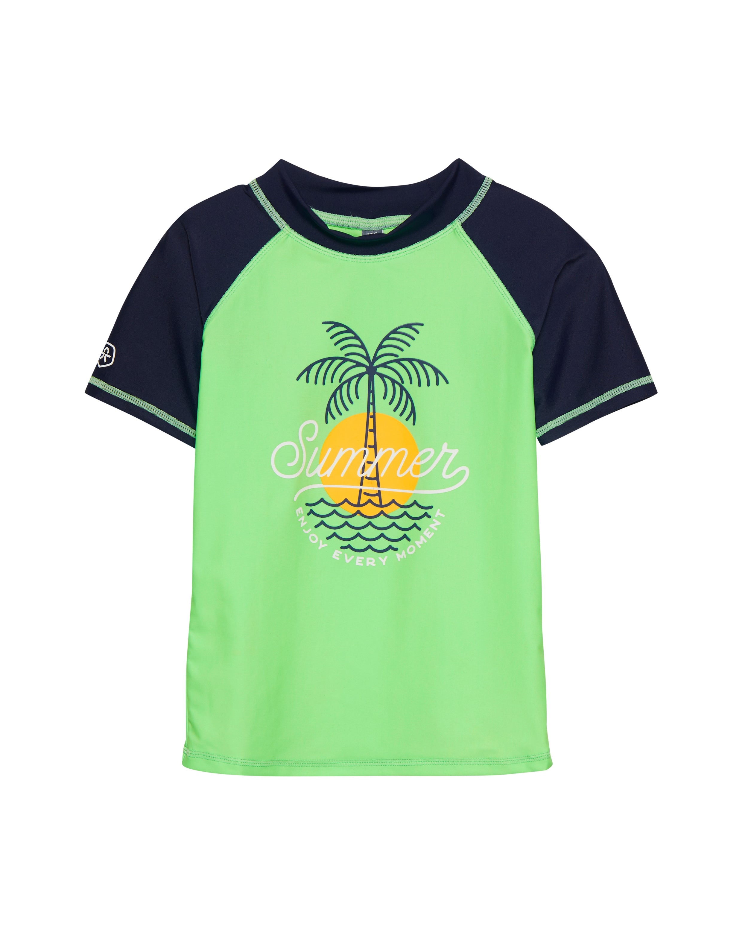 Color Kids bade T-shirt med UV beskyttelse - Børn -  Grøn
